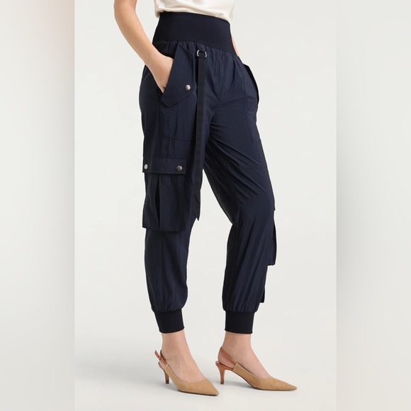 NWT Cinq à Sept Navy HARMONY PARACHUTE PANT XS - Picture 10 of 10